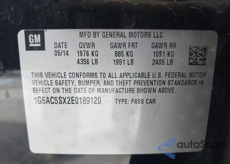 2014 Cadillac Ats Performance z USA, uszkodzony, nr VIN 1G6AC5SX2E0189120